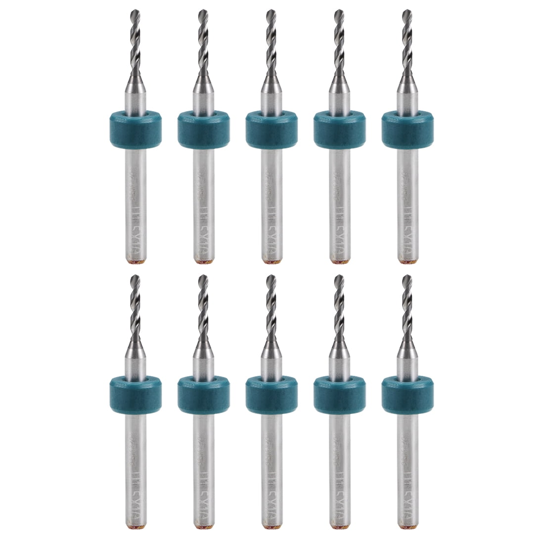 Unique Bargains 10pcs 1.5mm Tungsten Carbide PCB Drill Bits for Jewelry CNC Engraving