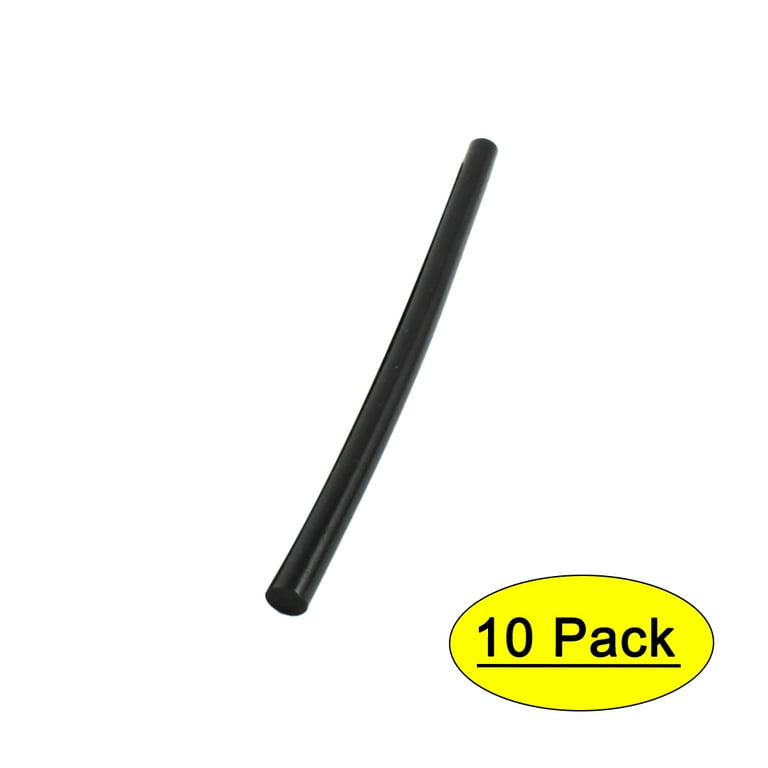 Unique Bargains 10pcs 11x190mm Black Plastic Hot Melt Glue Sticks
