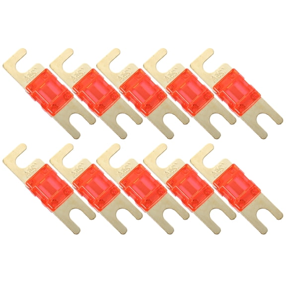 Unique Bargains 10pcs 125A AFS Mini ANL Fuse Replaces Electrical Protection for Auto Car Truck Motorcycle Boat Audio CDs