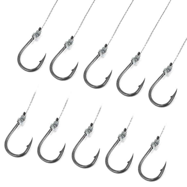 barbed wire fish hook 1092-R Maruto Treble 5-10 pack / Black Nickel robust heavy wire build Wrap around barbed wire with