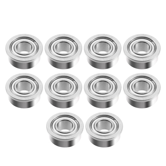 Unique Bargains 10pcs 5x11x5mm Double Metal Shield F685ZZÂ Single Row Flanged Bearings Deep Groove Ball Bearings