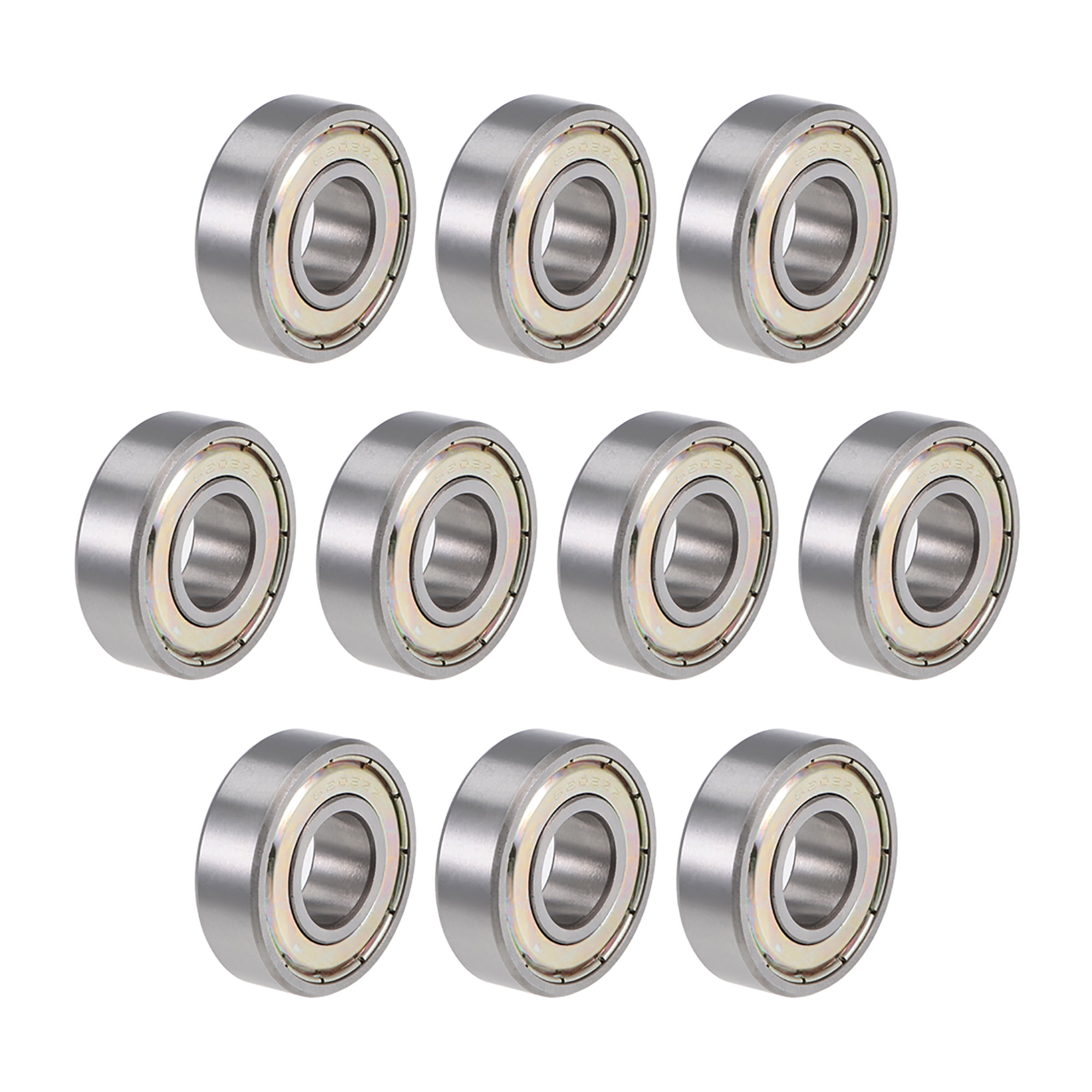Unique Bargains 10pcs 6202ZZ Deep Groove Ball Bearings Z2 15mmx35mmx11mm Double Shielded Chrome Steel