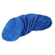 Unique Bargains 10pcs 9-10 Inch Dark Blue Mircrofiber Vehicle Wax Polishing Bonnet Buffing Pad Cover