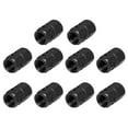 thumbnail image 1 of 10pcs Tire Stem Valve Caps Wheel Valve Covers Car Motorcycle Dustproof Hexagon Shape Aluminium Alloy Tire Cap Black, 1 of 5