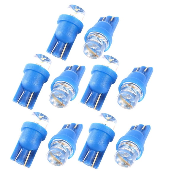 Unique Bargains 10pcs Blue Light T10 12V Car Truck Side Tail Backup Lamp Bulbs