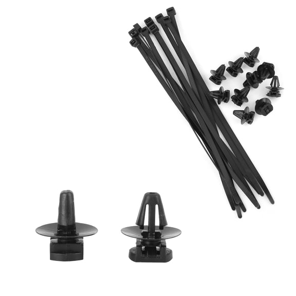 Unique Bargains 10pcs Car Auto  Clip Retainer Fastener with Cable Tie for Audi