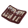 thumbnail image 1 of Unique Bargains 10pcs Carbon Steel Nail Clippers Set 3.15"x 0.55" Wine Red, 1 of 6