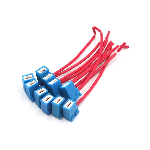 Unique Bargains 10pcs Ceramic Car H1 Headlight Fog Lamp Wiring Harness Socket Connector 12V-36V