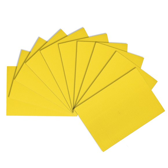Colorful Corrugated Cardboard Sheets - 10 Pack For Crafts, DIY Projects, Scrapbooking & More | 7.87 X 11.87 Inch