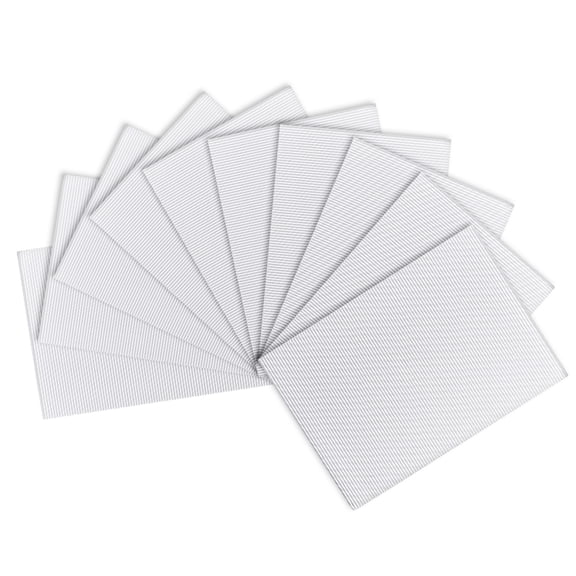 Unique Bargains 10pcs Corrugated Cardboard Paper Sheets,White,11.69-inch  x 8.28-inch,for Craft and DIY Projects