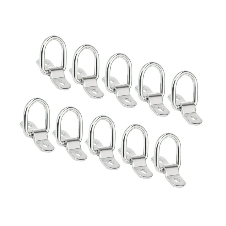 Unique Bargains 10pcs D Ring Tie Down Anchor Anchor Lashing Ring for  Trailer Truck Vehicle Boat 