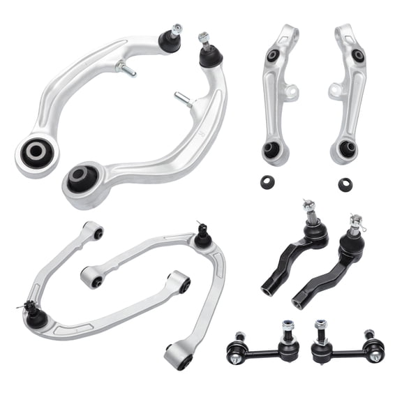 Unique Bargains 10pcs Front Suspension Kit Control Arm Sway Bar Link for Nissan 350Z 03-09