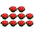 thumbnail image 1 of Unique Bargains 10pcs Garden Ponds Pool Decoration Artificial Lotus Flower Red, 1 of 7