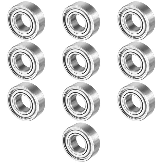 Unique Bargains 10pcs MR115ZZ 5mmx11mmx4mm Double Shielded Miniature Deep Groove Ball Bearing
