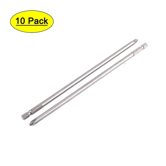 Unique Bargains 10pcs PH2 Magnetic Tip  Screwdriver Bits Tool 8" Long