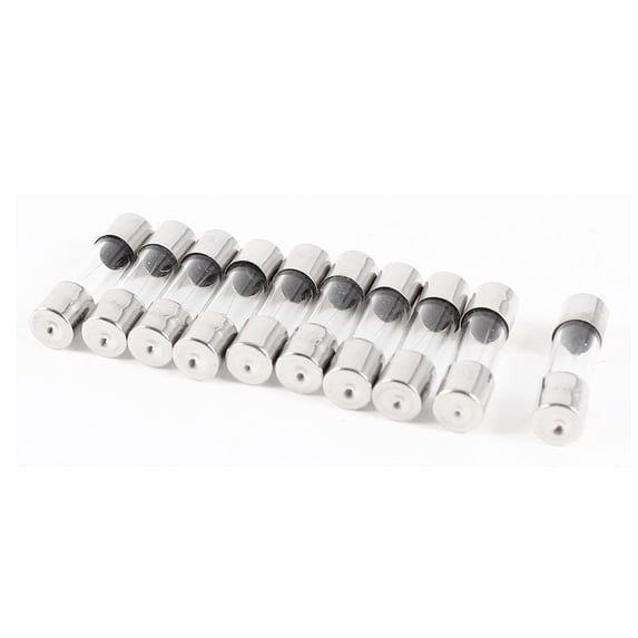 Unique Bargains 10pcs Quick Fast Blow 5x20mm Glass Tube Fuses 250V 0.5A
