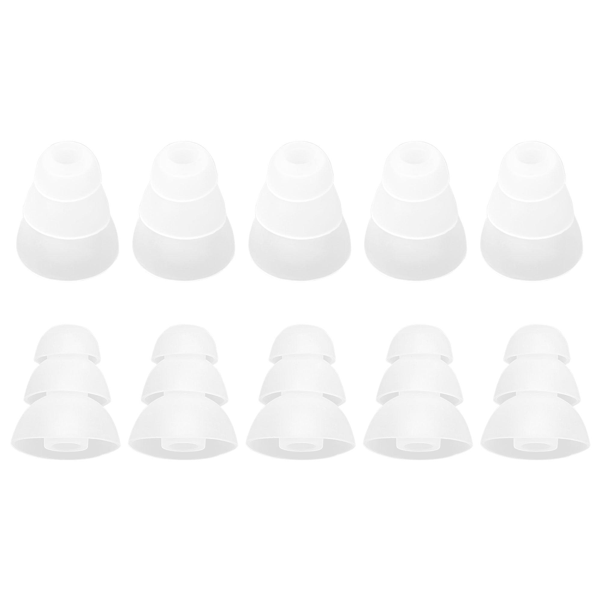 Unique Bargains 10pcs Replacement Earbuds Tips Silicone Earpads Fit 5mm In-Ear Headphones