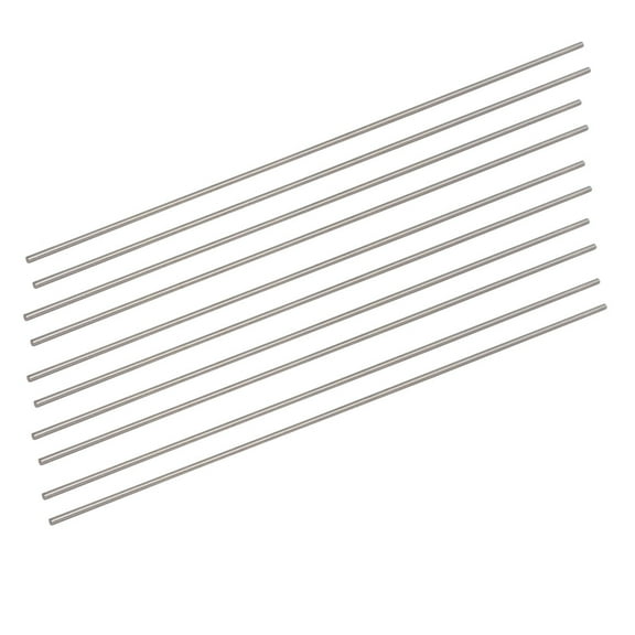 Unique Bargains 10pcs Round Shaft Rod Axle Steel 1mm x 100mm for RC Toy Car