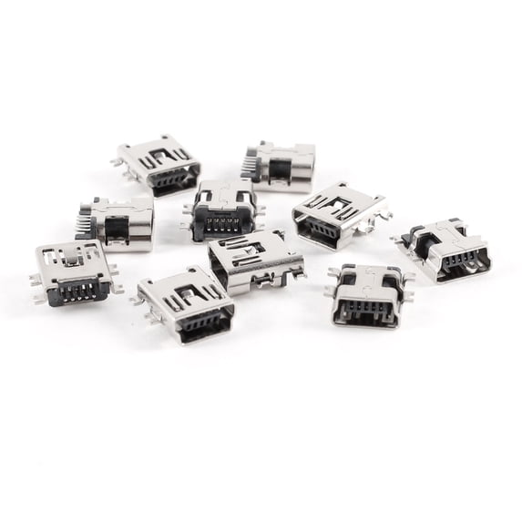 Shielded Usb Socket Unique Bargains 10pcs Shielded Female USB B Socket 5P 180 Degree ...