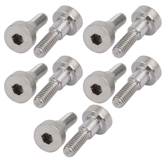 Unique Bargains 10pcs Shoulder Bolt 5mm Shoulder Dia 5mm Shoulder Length M4 Thread