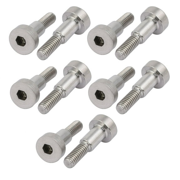 Unique Bargains 10pcs Shoulder Bolt 5mm Shoulder Dia 8mm Shoulder Length M4 Thread