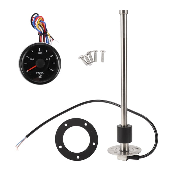 Unique Bargains 11.42" Fuel Sending Unit and Gauge Kit Boat Fuel Sending Unit Marine Fuel Sender Unit Metal 1 Set 0-190 Ohm