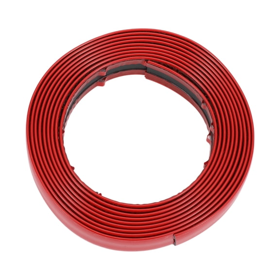 Unique Bargains 11/6" 30mm Width 10Ft 300cm Length Window Trim Strip Kit Red