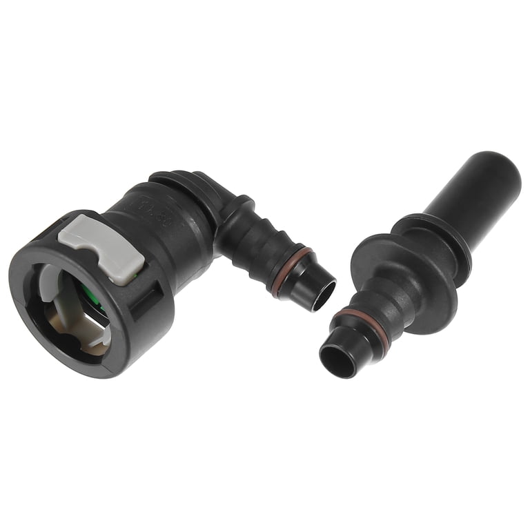 Dorman 800-091.5 Fuel Line Quick Connector 5-Pack - 90 Degree Angle, 3/8" Steel To 5/16" Nylon Tubing | Universal Fit, Leak-Free Replacement