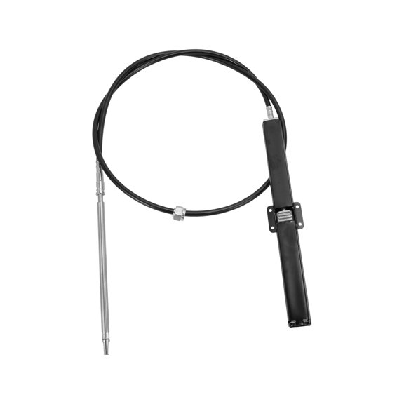 Unique Bargains 11 Ft No.SSC13411/SSC 134 11 Marine Boat Rack Steering Control Cable Black 1 Pc