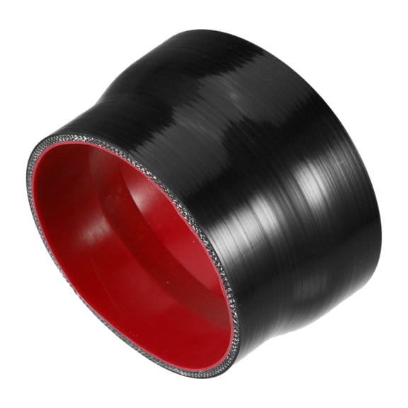 Unique Bargains 114-127mm 4.5"-5" ID Straight Silicone Reducer Hose Silicone Hose Coupler Intercooler Tube Black for Car