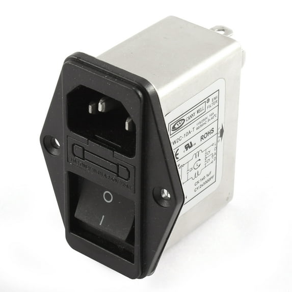 Unique Bargains 115/250V 10A CW2C-10A-T Noise Power EMI Filter