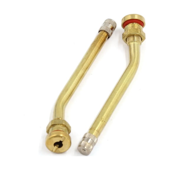 Unique Bargains 11cm Long Angle Bend Truck Wheel Tubeless Tire Valve Caps Stem Extender 2 Pcs