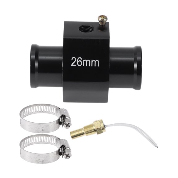Unique Bargains 12/24V Universal Water Temp Sensor Kit, 1/8"NPT 26mm Black Adapter 160'F On - 145'F Off for Automotive Radiator & Engine Cooling