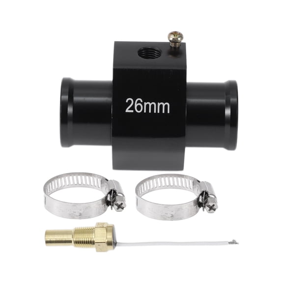 Unique Bargains 12/24V Universal Water Temp Sensor Kit, 1/8"NPT 26mm Black Adapter 200'F On - 185'F Off for Automotive Radiator & Engine Cooling