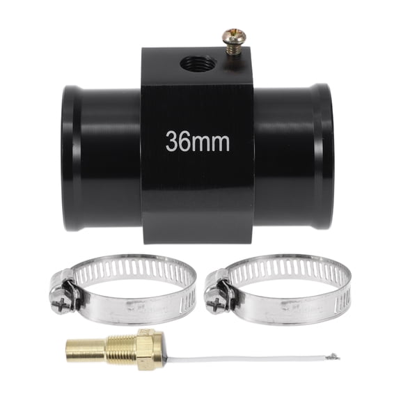 Unique Bargains 12/24V Universal Water Temp Sensor Kit, 1/8"NPT 36mm Black Adapter 200'F On - 185'F Off for Automotive Radiator & Engine Cooling