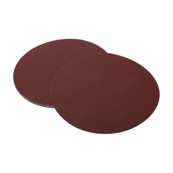 Unique Bargains 12 Inch Sanding Discs Round Hook and Loop Sandpaper - 10 PCS 100 Grit