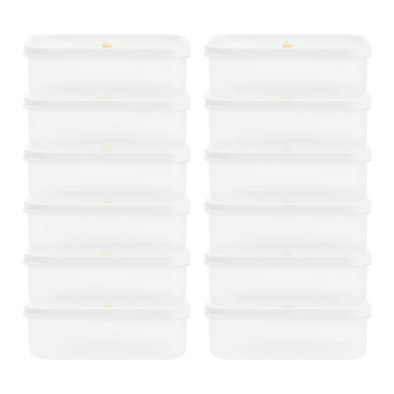 Unique Bargains 12 Pack Food Storage Containers For Meal 12 oz White