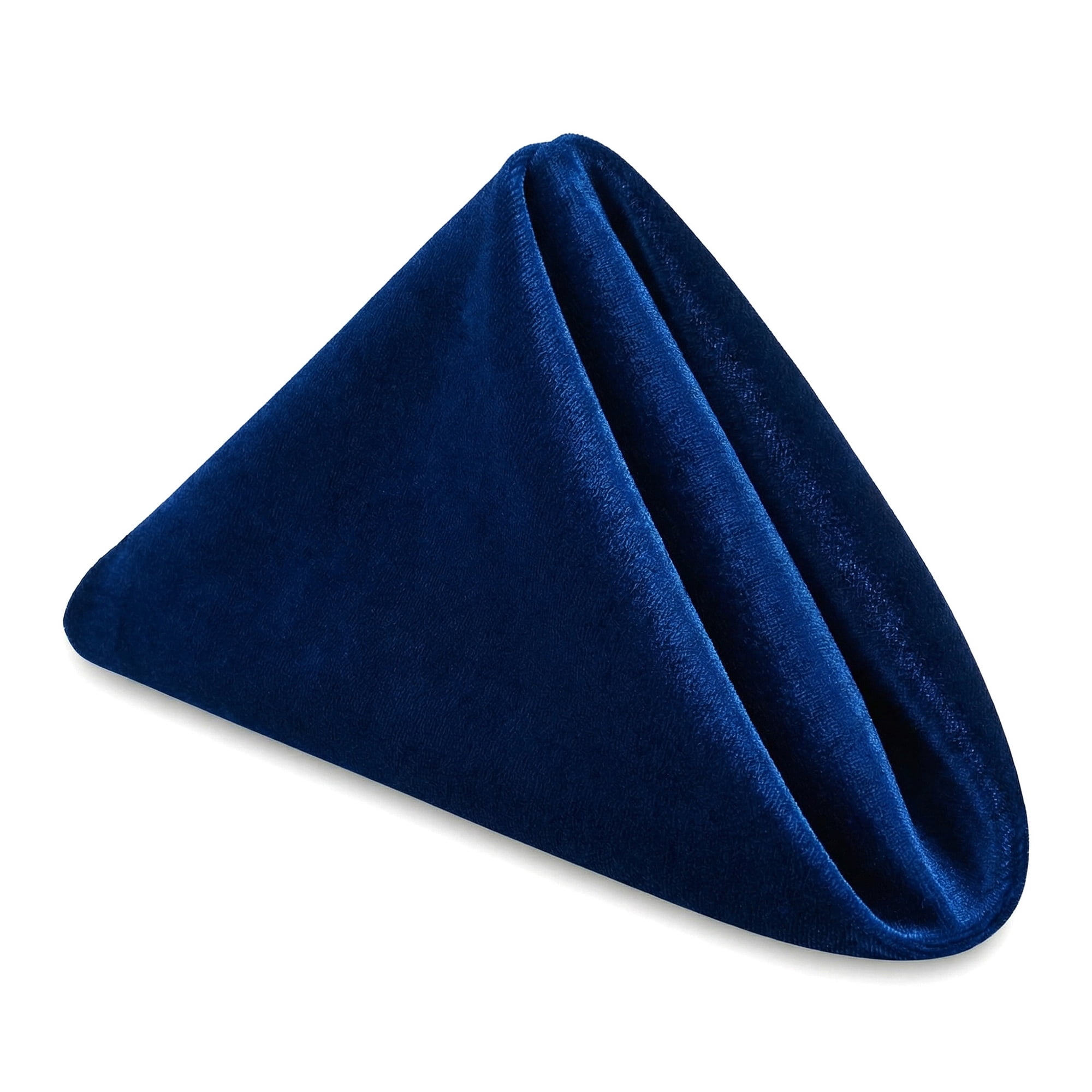 Unique Bargains 12 Pack Soft Durable Velvet Cloth Napkins for Parties Royal Blue 18"x18"