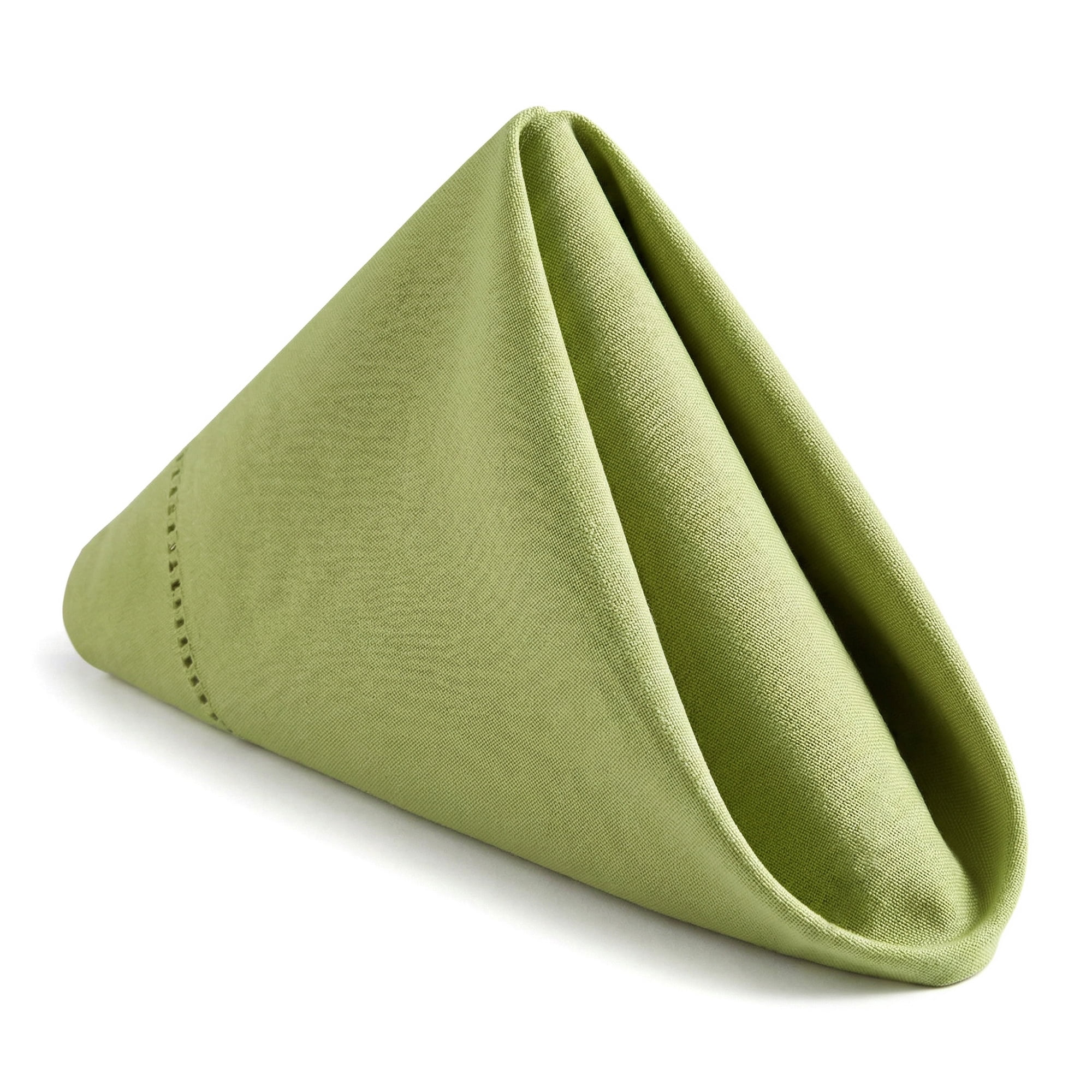 Unique Bargains 12 Pack Washable Polyester Cloth Napkins for Dining Grass Green 17"x17"