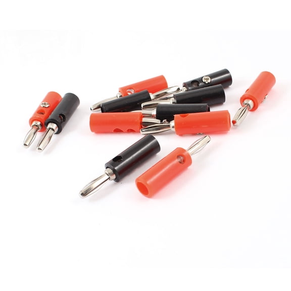 Unique Bargains 12 Pcs 4.0mm Binding Post Test Probes Male Banana Plug for Multimeter
