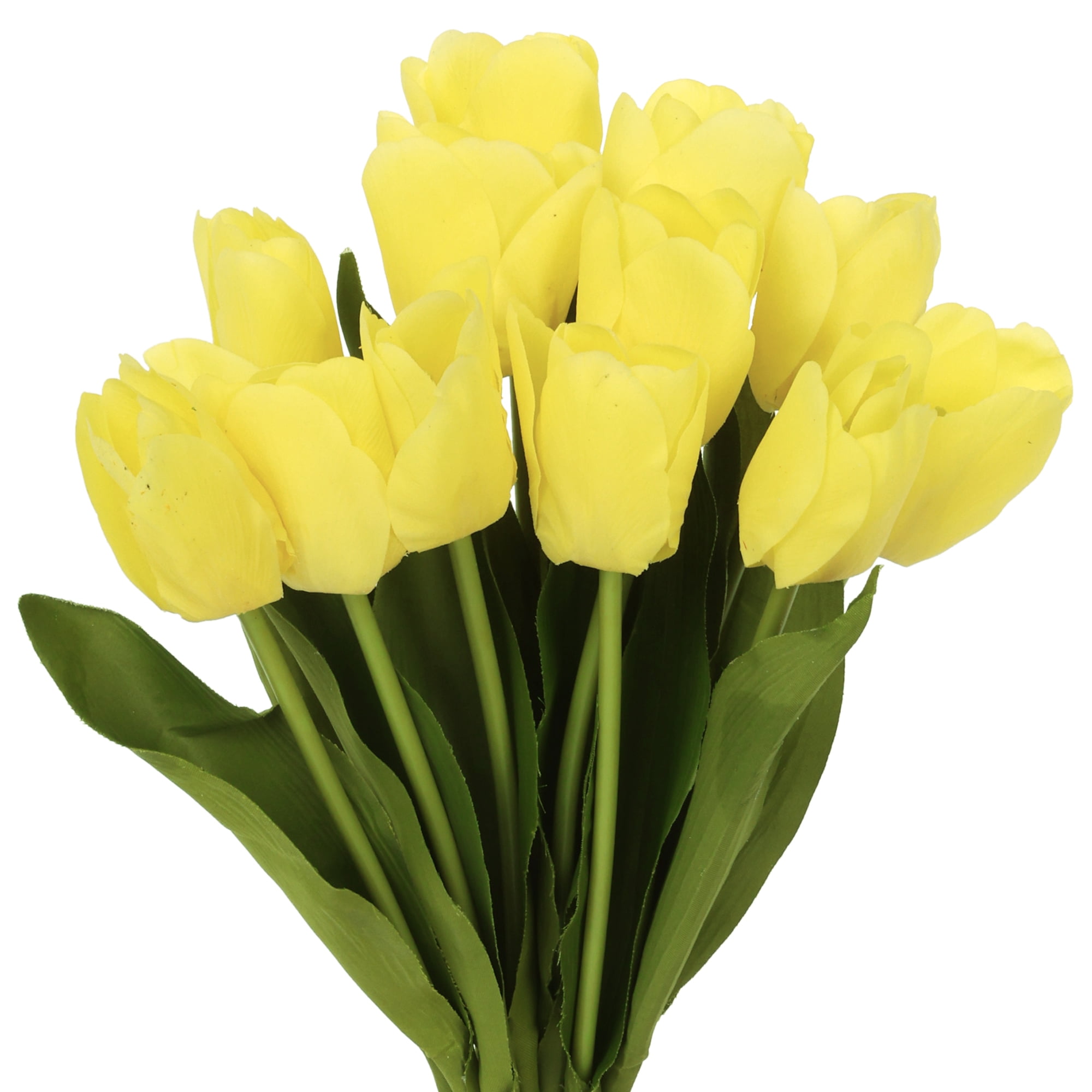 Unique Stems Unique Bargains 12 Pcs Artificial Tulip Flowers Faux Tulip Stems Tulips ...