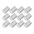 thumbnail image 1 of Unique Bargains 12 Pcs Auto Tire Valve Dust Caps Wheel Valve Covers Dustproof Aluminium Alloy Silver Tone, 1 of 6