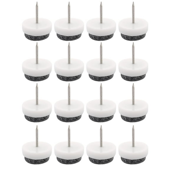 Unique Bargains 12 Pcs Home 20mm Round Metal Nail Furniture Table Chair Legs Covers
