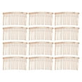 thumbnail image 1 of Unique Bargains 12 Pcs No Slip Hair Side Combs Accessories Metal 3" Rose Pink, 1 of 6