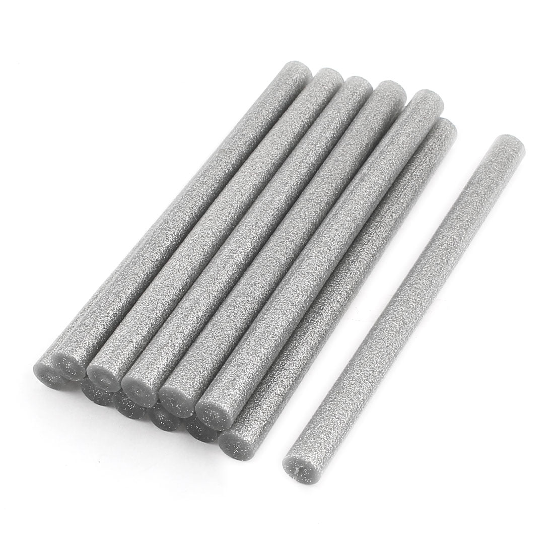 Mini Hot Glue Sticks for Glue Gun 0.27-inch x 4-inch Silver Grey Glitter  10pcs