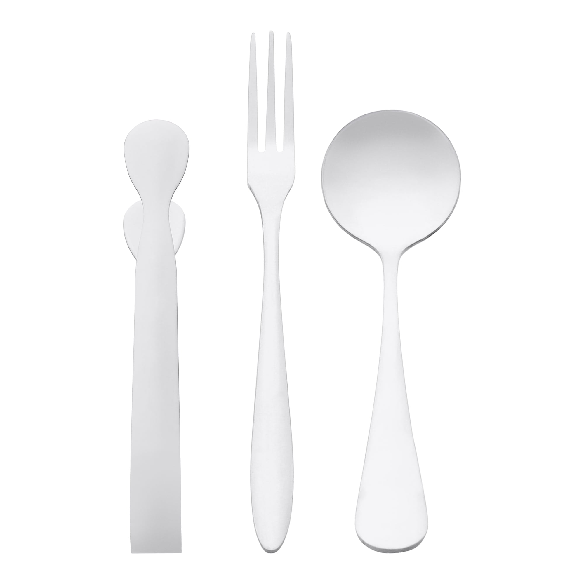 Unique Bargains 12 Pcs Stainless Steel Flatware Set Mirror Polished Cutlery Silver