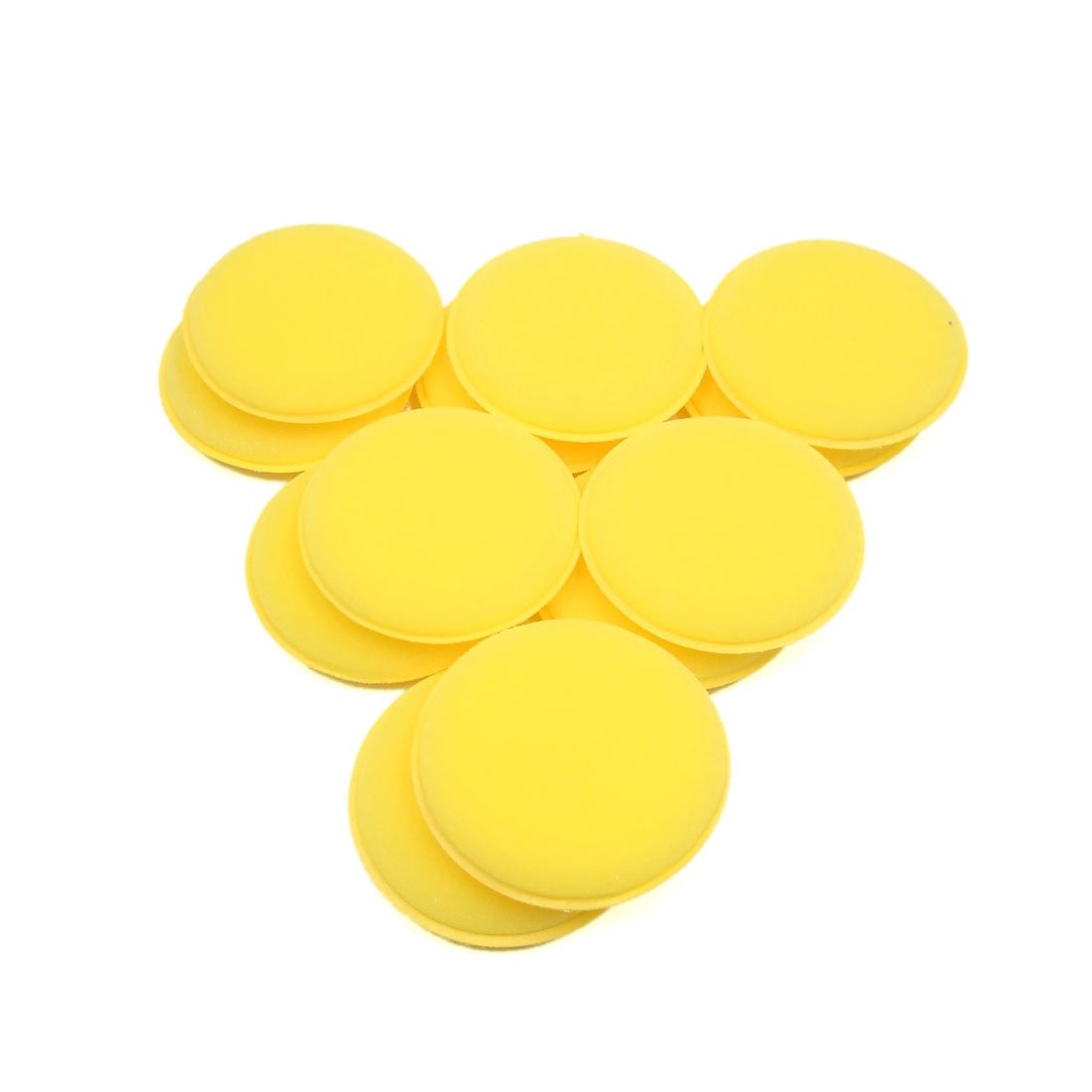 Unique Bargains 12 Pcs Waxing Polish Foam Sponge Applicator Pads for Car Cleaning