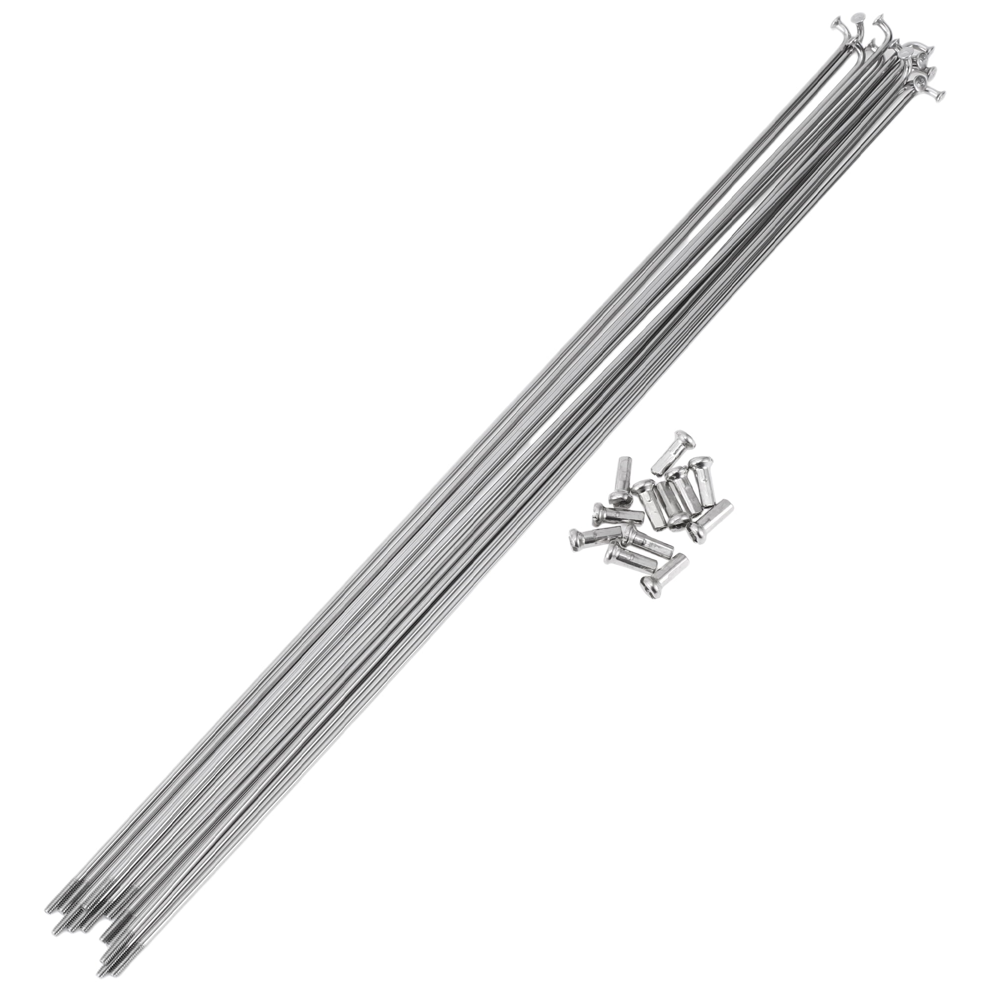 Unique Bargains 12 Set 14G Bicycle Spokes Bike Wheel Spokes 304 Stainless Steel 289mm