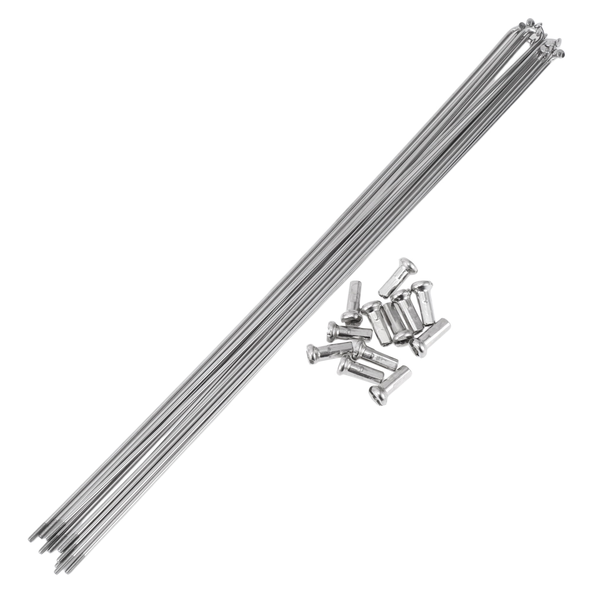 Unique Bargains 12 Set 14G Bicycle Spokes Bike Wheel Spokes 304 Stainless Steel 297mm
