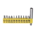 thumbnail image 1 of Unique Bargains 12 in 1 Screwdriver Bit Set 1/4" Hex Shank Torx Square Slotted Phillips Bit Set with 1/4" Extension Bit Holder, 1 of 6